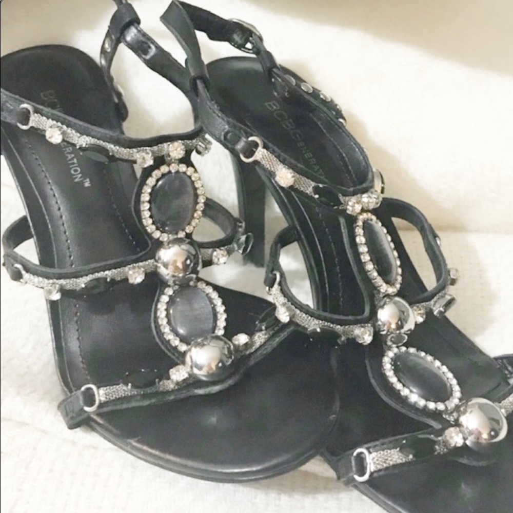 BCBGeneration Strappy Black heels